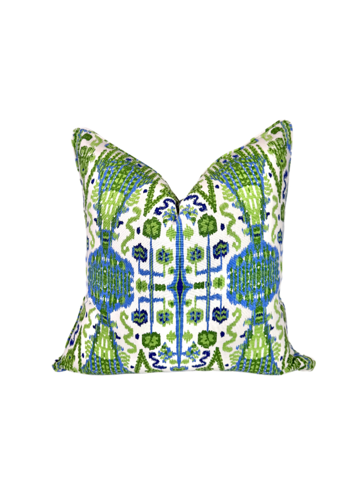 Discontinued Lacefield Bombay Ikat Fabric in a Decorative Pillow or Bolster (Limited Availability)