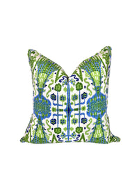 Discontinued Lacefield Bombay Ikat Fabric in a Decorative Pillow or Bolster (Limited Availability)