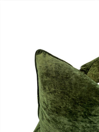 Decorative Pillow Cover in Crypton Home Lush Moss Velvet Fabric
