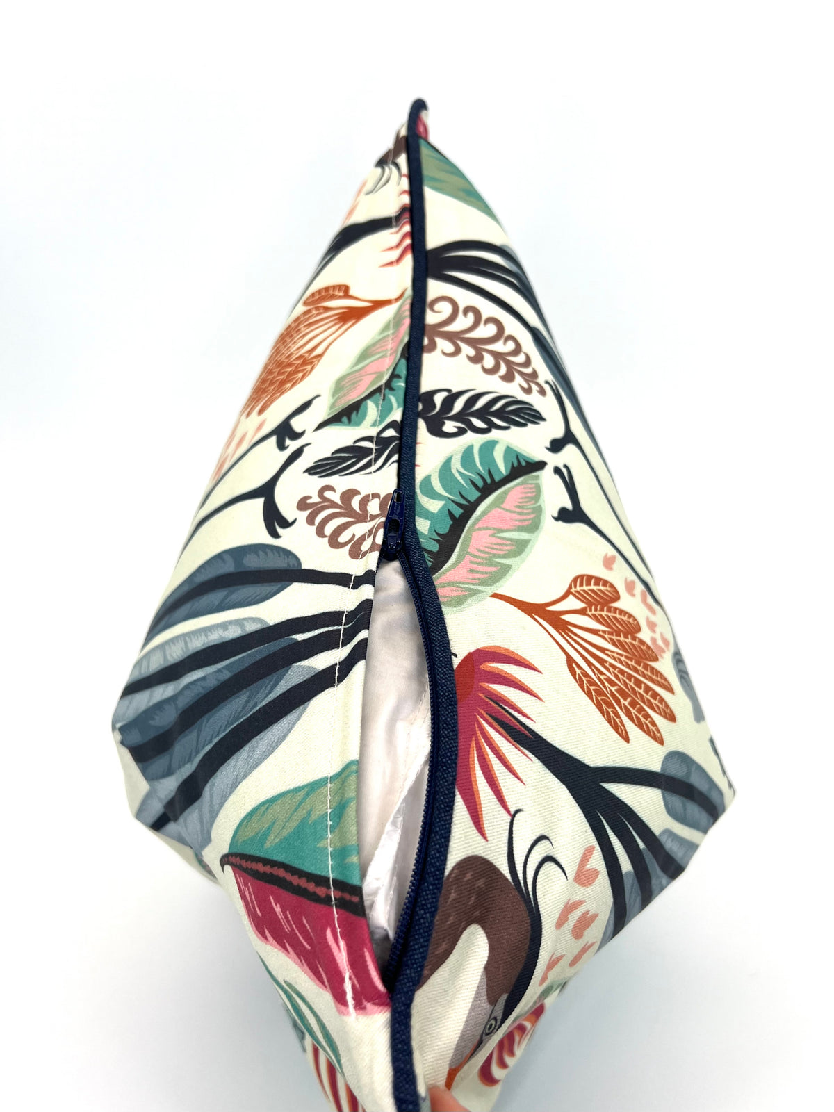 Coastal Heron & Plants Decorative Pillow Cover (Inserts Now Available!)