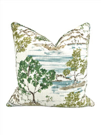 Chinoiserie Hikaru Willow in Watercolor Decorative Pillow Cover (Inserts Now Available!)