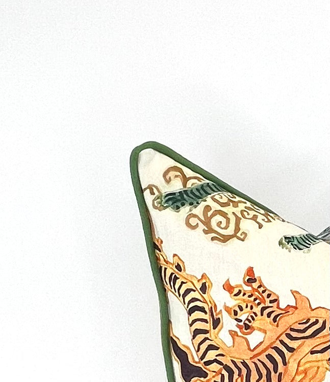 Decorative Pillow Cover in Dragon Himalaya Natural