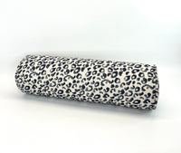 Bolster in Blue Leopard in Natural - Includes Insert