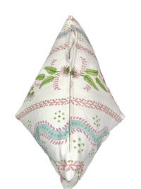 Floral Pinks & Greens Vine Decorative Pillow or Bolster