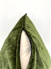 Decorative Pillow Cover in Crypton Home Lush Moss Velvet Fabric