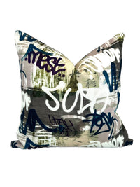 Street Graffiti Decorative Pillow