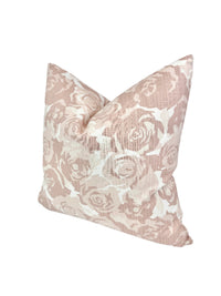 Pink Rose Garden Decorative Pillow or Bolster