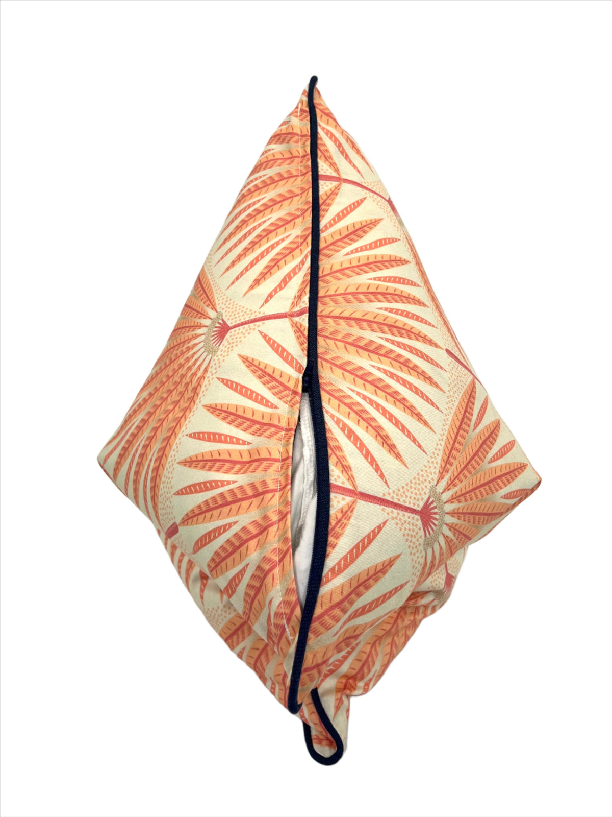 Peach Palm Plethora Decorative Pillow