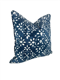 NEW Avila Blue Prussian Decorative Pillow