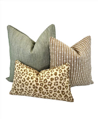 Decorative Pillow Cover in Faux Leopard Skin in Avocoda