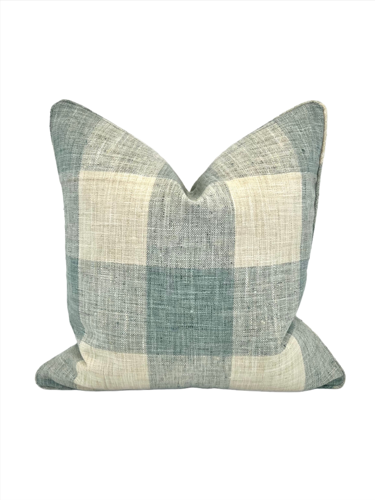 Buffalo Check-Please Lagoon Decorative Pillow in PKaufmann Fabric