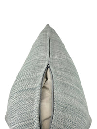 Light Blue Herringbone Crypton Fabric in a Decorative Pillow or Bolster