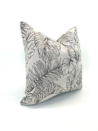 Sunbrella Balance Upholstery 54" Calm Graphite 145854-0001 in an Outdoor/Indoor Decorative Pillow Cover