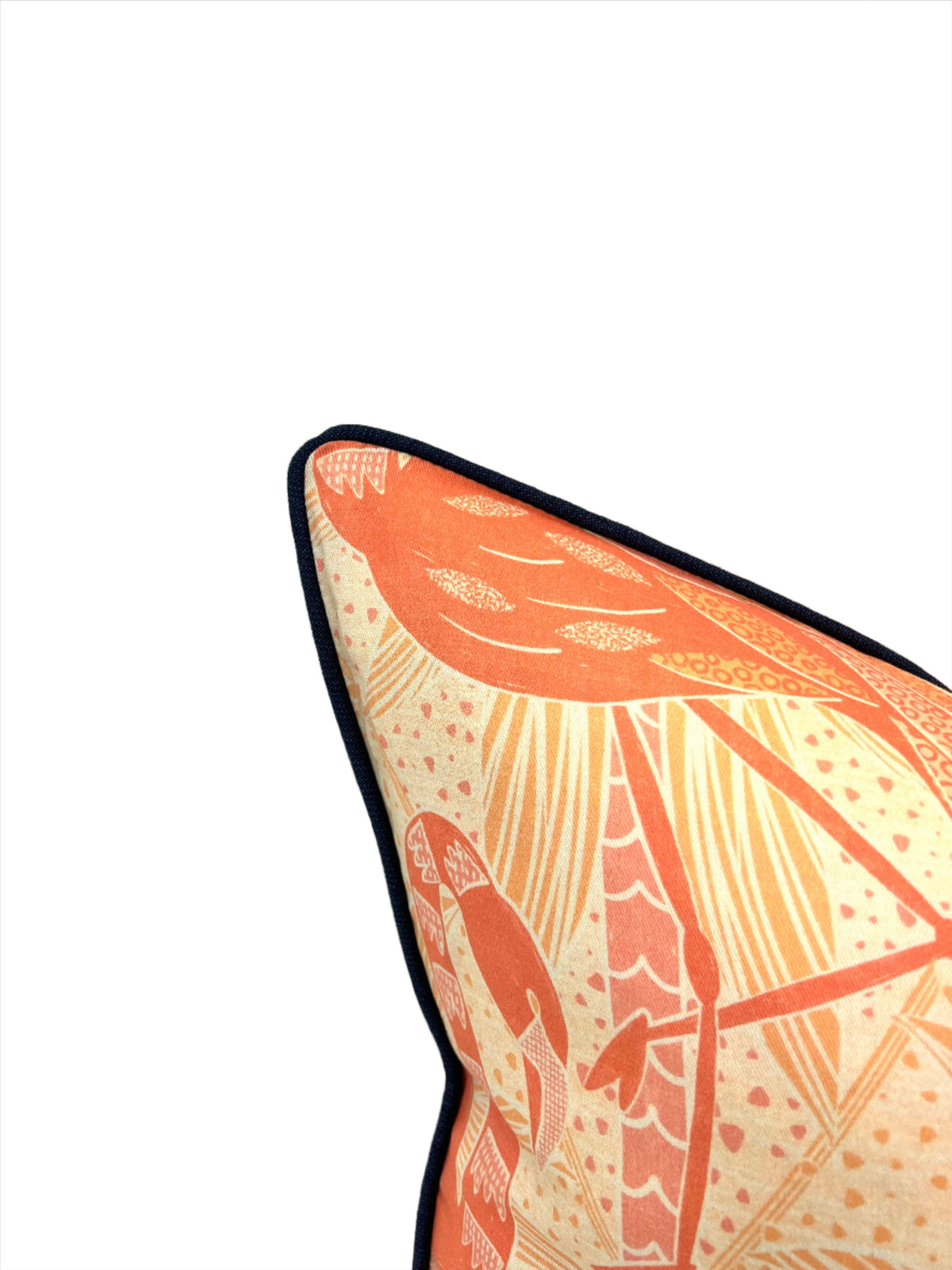 Flamingo Fancy Decorative Pillow Cover in Peach Fuzz