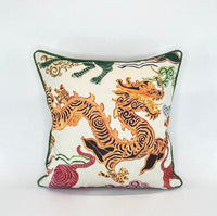 Decorative Pillow Cover in Dragon Himalaya Natural