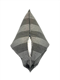 Decorative Sunbrella Striped Range Pillow Cover in Smoke