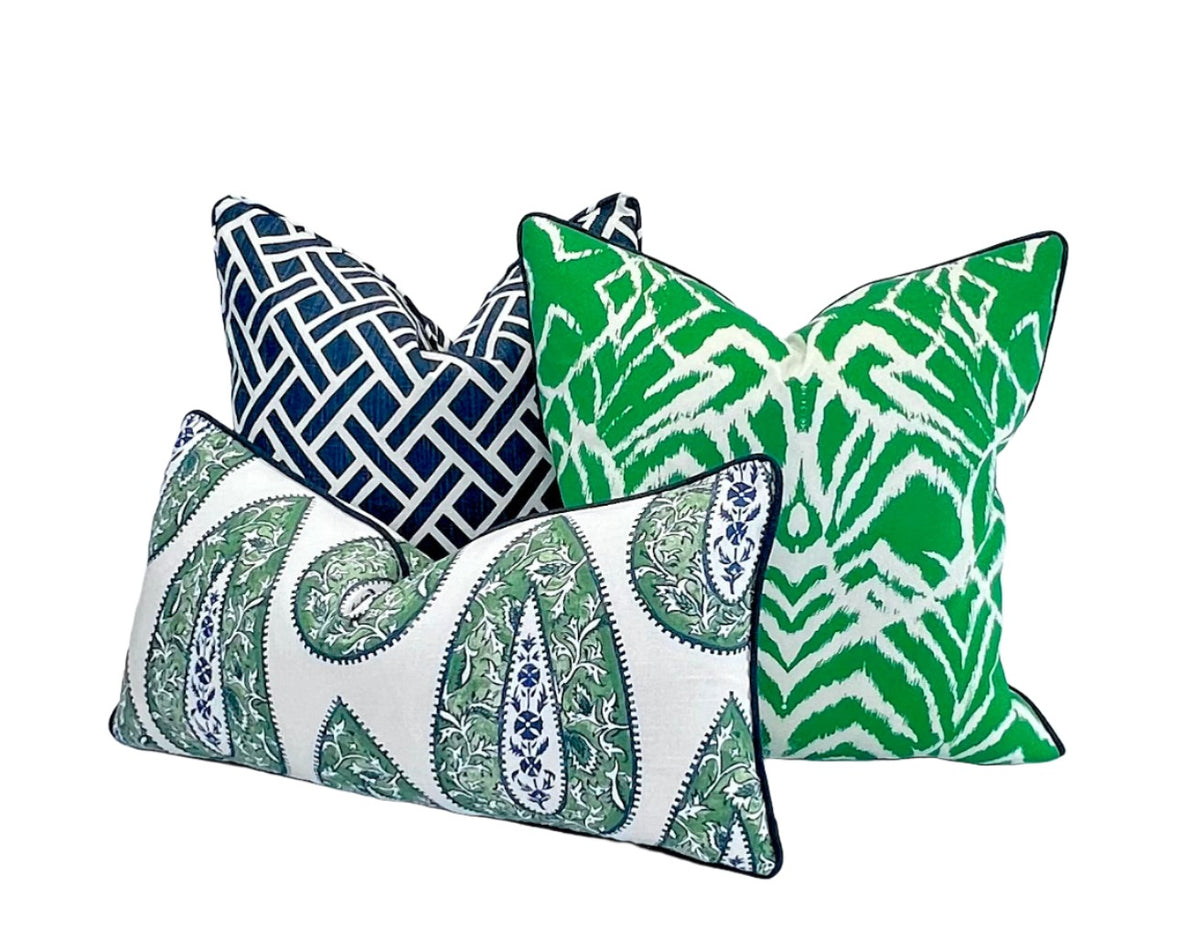 Decorative Pillow Cover in Bindi Kelly Paisley