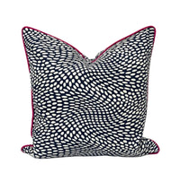Wavy Dot Blue S.L. Decorative Pillow Cover