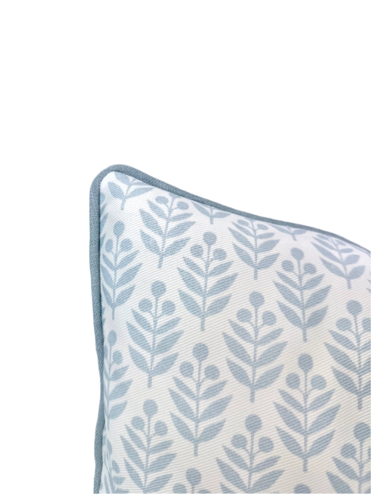 Reversible Cornflower Flora Pink & Greens Vine Decorative Pillow or Bolster