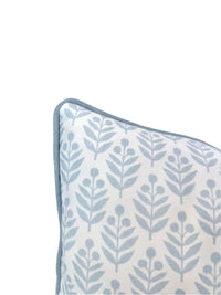 Reversible Cornflower Flora Pink & Greens Vine Decorative Pillow or Bolster