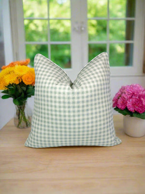 Lagoon Mini Checkered Decorative Pillow or Bolster
