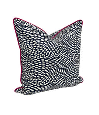Wavy Dot Blue S.L. Decorative Pillow Cover
