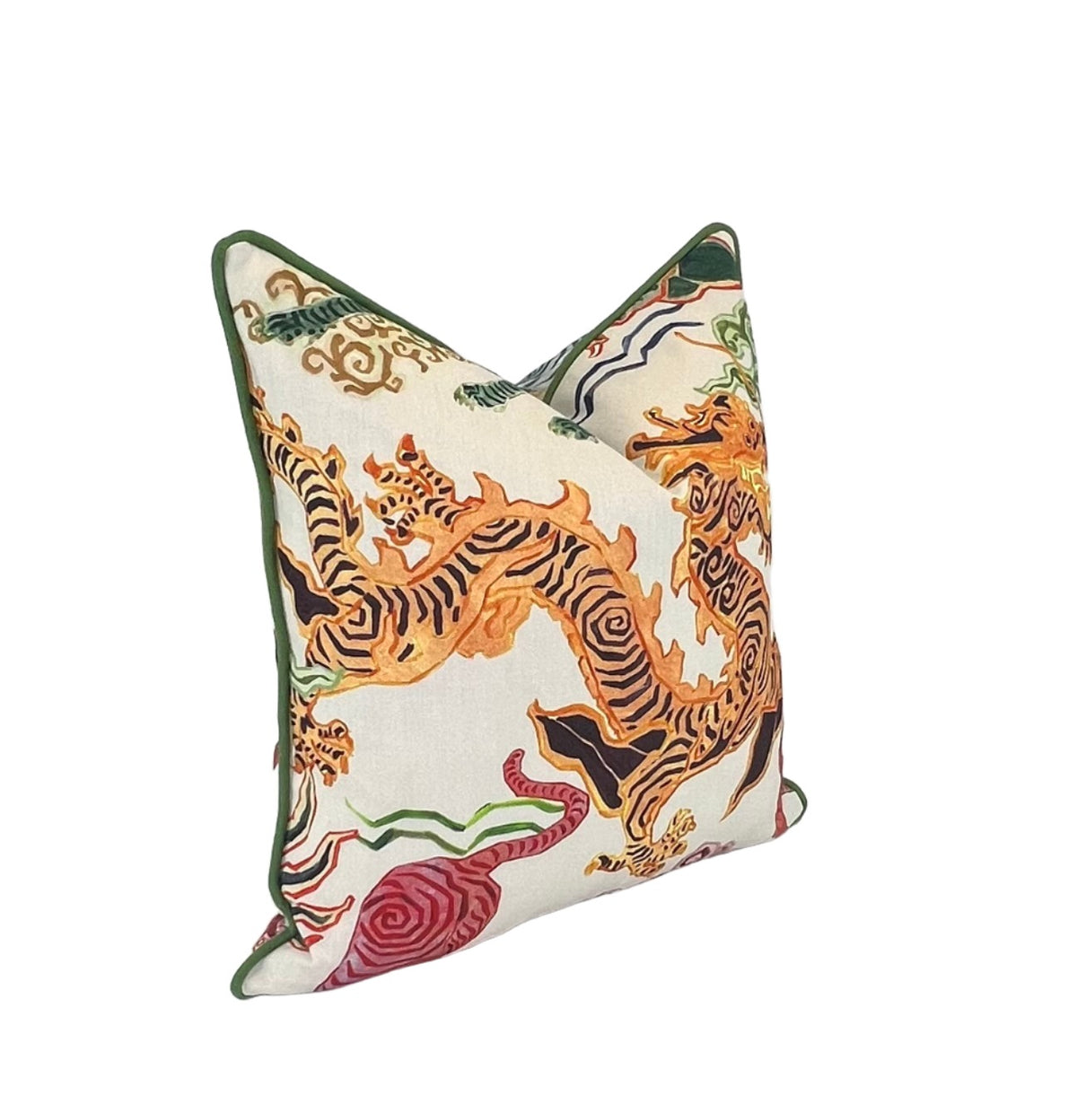 Decorative Pillow Cover in Dragon Himalaya Natural