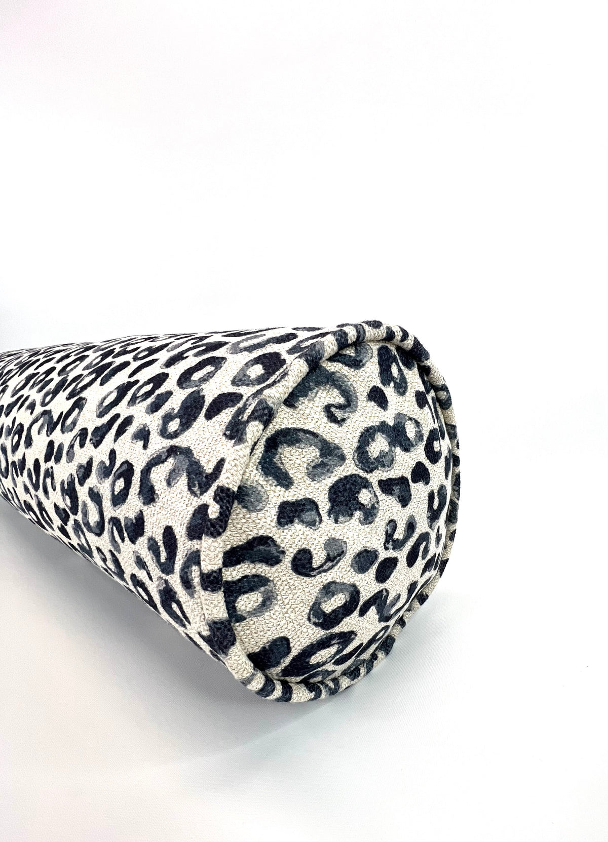 Bolster in Blue Leopard in Natural - Includes Insert