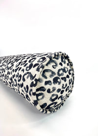Bolster in Blue Leopard in Natural - Includes Insert