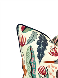 Coastal Heron & Plants Decorative Pillow Cover (Inserts Now Available!)