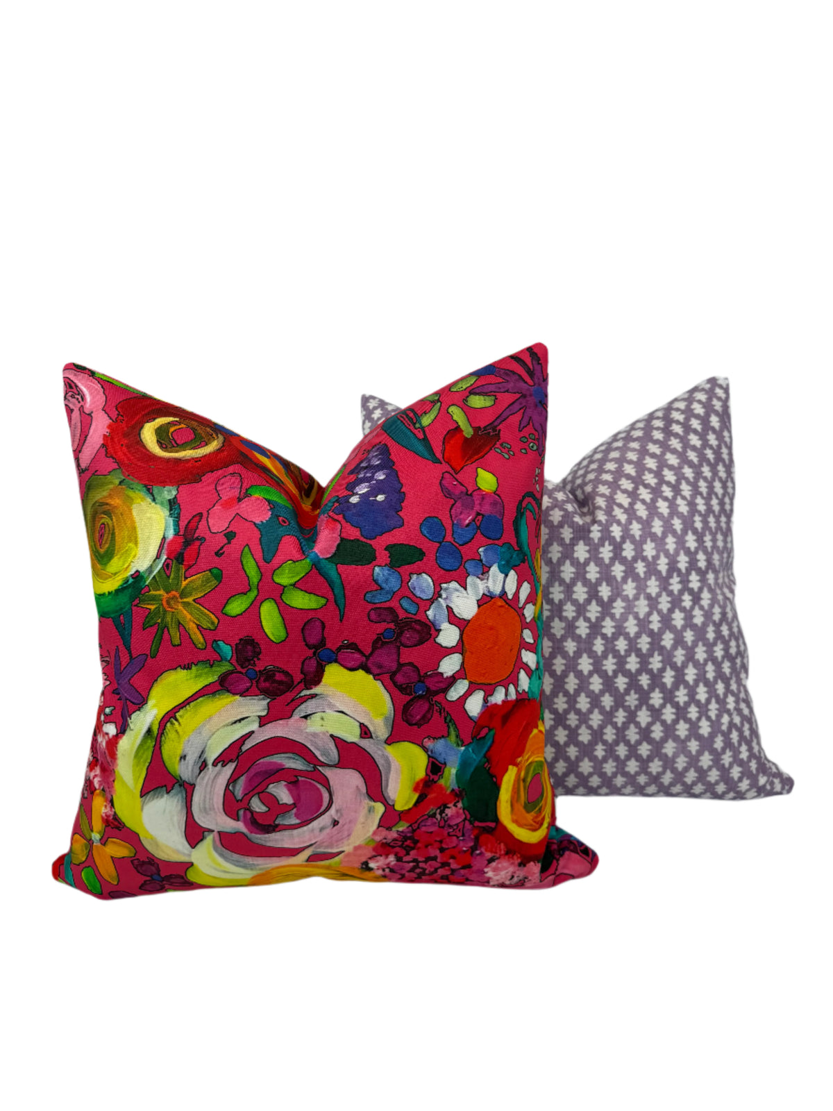 Purple Ditzy Leaf in a Decorative Pillow or Bolster
