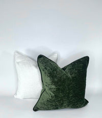 Decorative Pillow Cover in Crypton Home Lush Moss Velvet Fabric