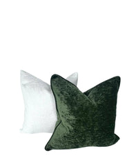 Decorative Pillow Cover in Crypton Home Lush Moss Velvet Fabric