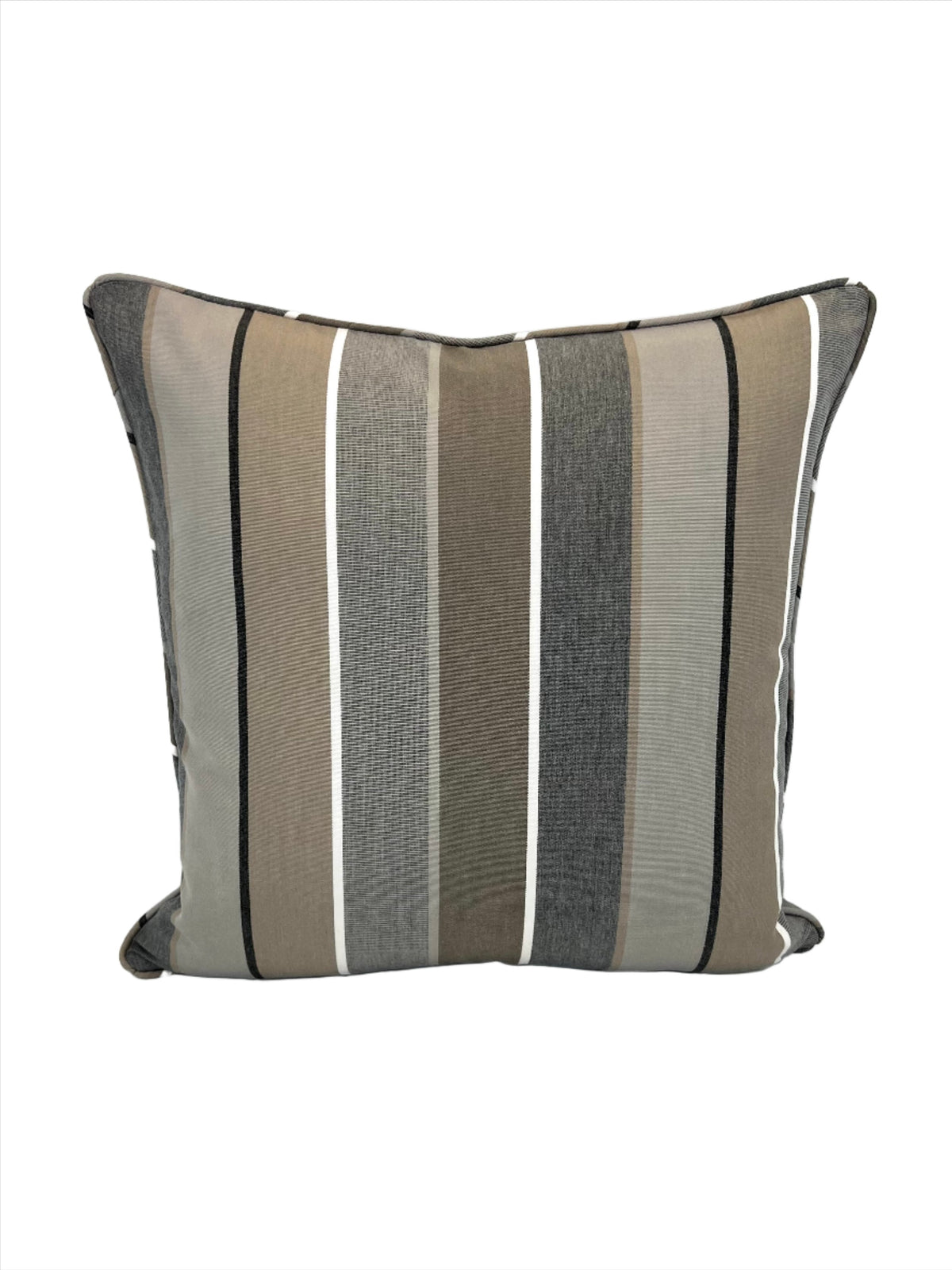 Sunbrella Elements Milano Char 56079-0000 Fabric in a Decorative Pillow Cover
