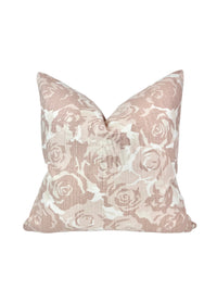 Pink Rose Garden Decorative Pillow or Bolster