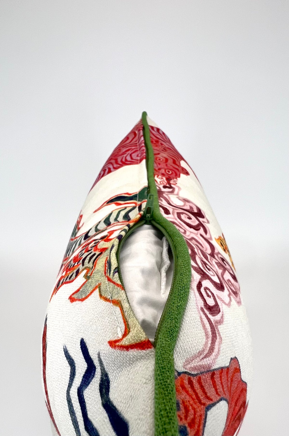 Decorative Pillow Cover in Dragon Himalaya Natural