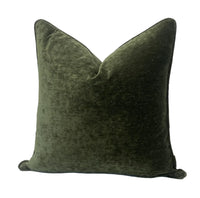 Decorative Pillow Cover in Crypton Home Lush Moss Velvet Fabric