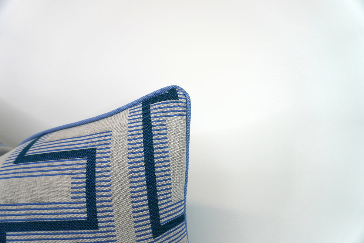 Sunbrella Resonate Atlantis 145656-0003 Indoor/Outdoor Fabric in a Decorative Pillow or Bolster