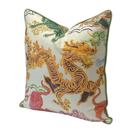 Decorative Pillow Cover in Dragon Himalaya Natural