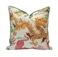 Decorative Pillow Cover in Dragon Himalaya Natural