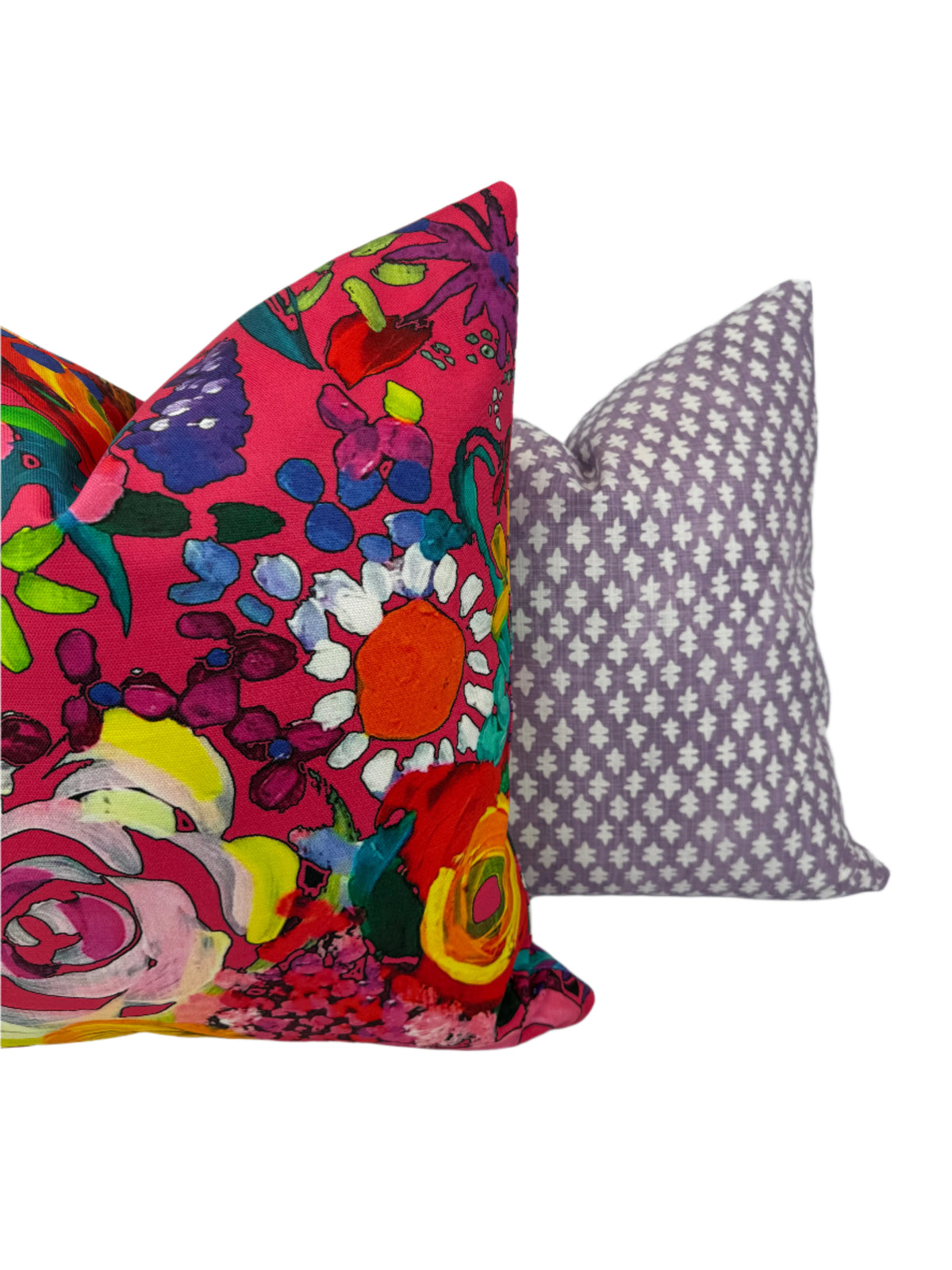 Purple Ditzy Leaf in a Decorative Pillow or Bolster