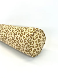 Faux Leopard Skin in Avocoda Decorative Bolster Pillow (insert Included!)
