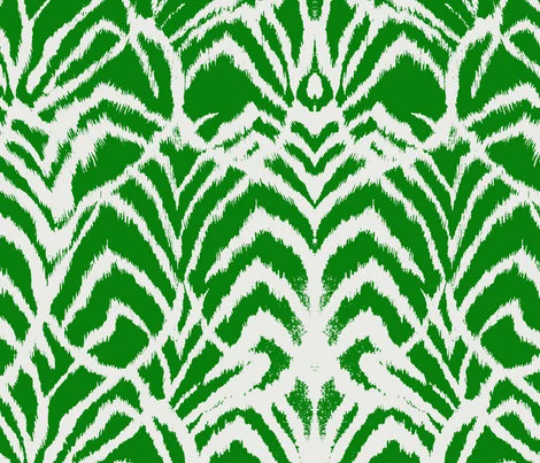 Kelly Green Wild Ikat Decorative Pillow Cover Design with a Variety of Piping Color Options
