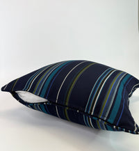 New Outdoor Inserts! Sunbrella Elements Upholstery 54" Stanton Lagoon 58001-0000 in a Decorative Outdoor Pillow or Bolster