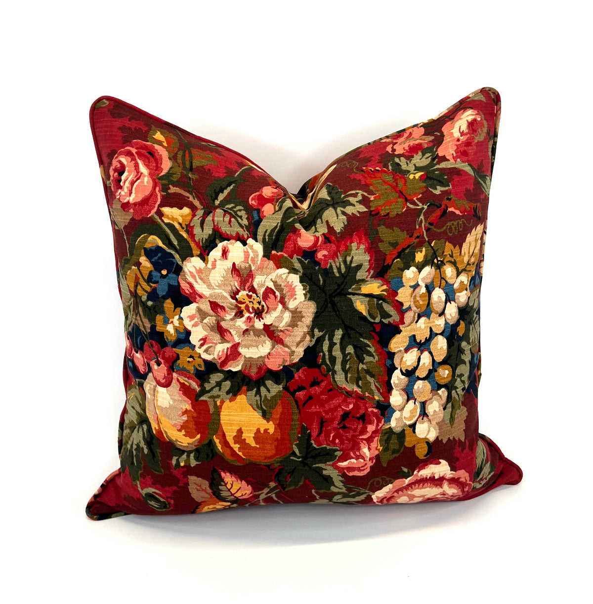 Queensland in Crimson Decorative Pillow Cover