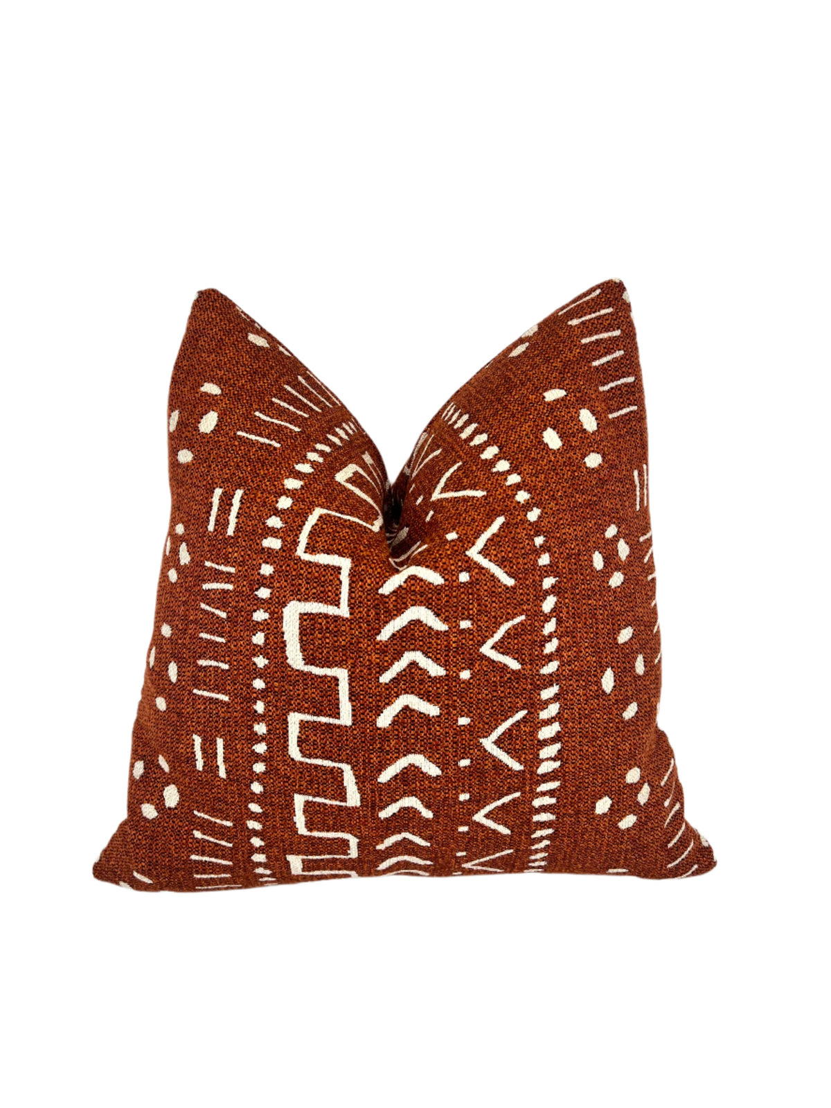 Decorative Pillow in Tribal Faux Mud-cloth Salsa High Performance Fabric