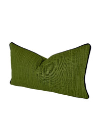 Faulkenburg Green Sheen Decorative Pillow or Bolster (Available in 20+ Colors)