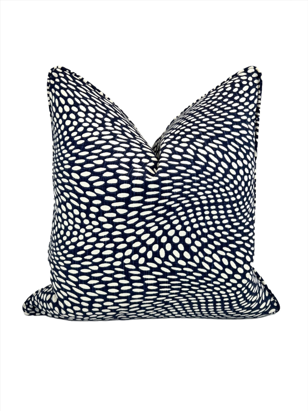 Wavy Dot Blue Scott Living Decorative Pillow Cover