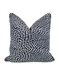 Wavy Dot Blue Scott Living Decorative Pillow Cover