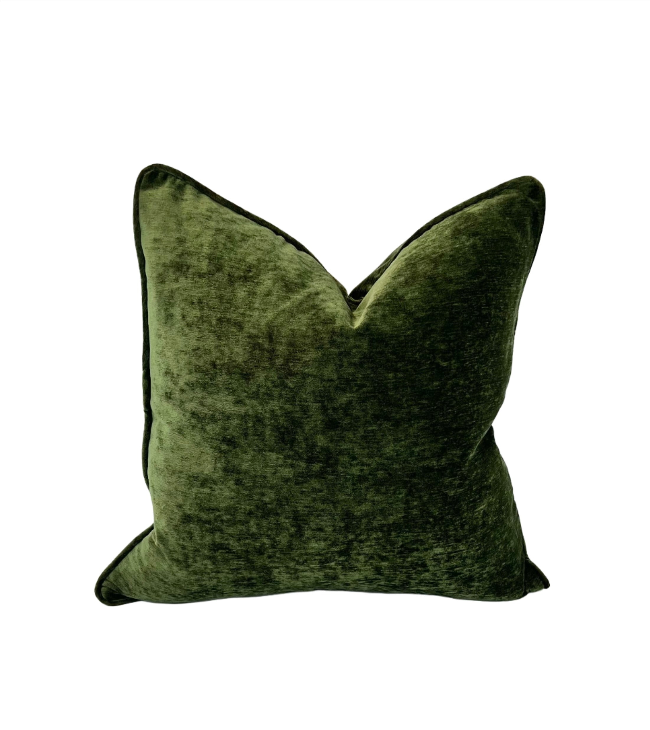 Decorative Pillow Cover in Crypton Home Lush Moss Velvet Fabric Pillow Loft Home Decor